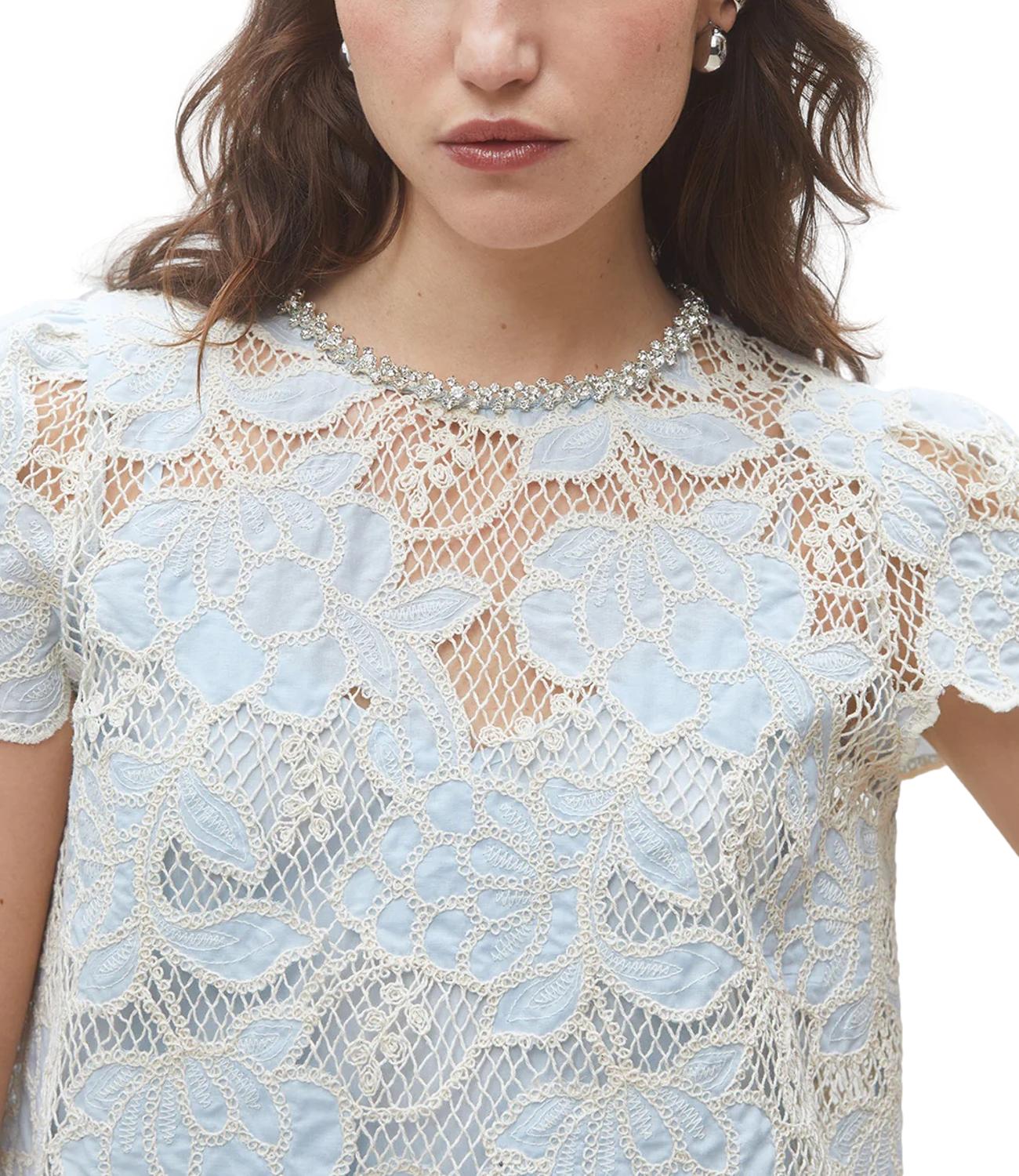 Suncoo Blusa LEXY Bleu Ciel Donna