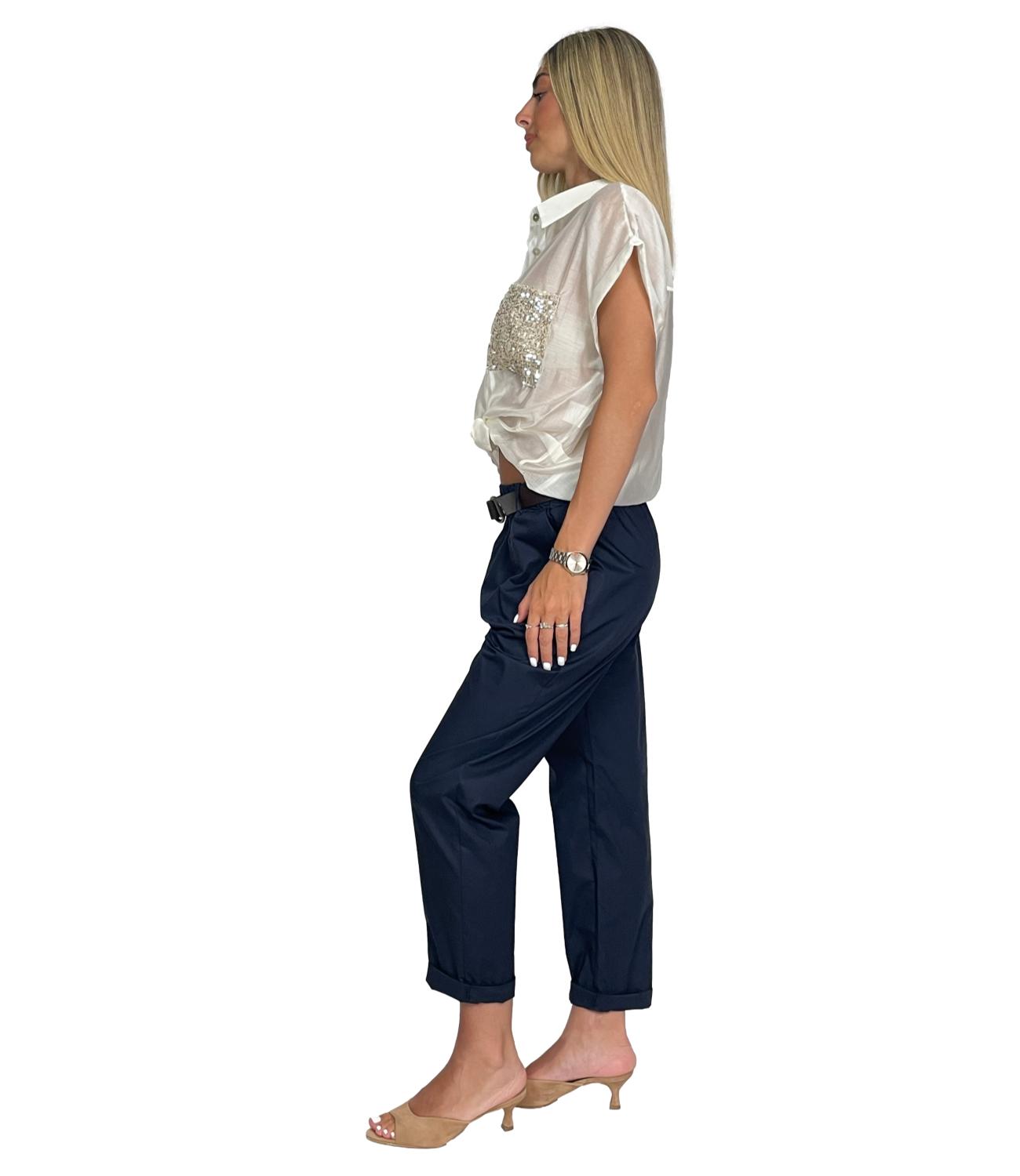 Susy Mix Pantalone Blu Donna