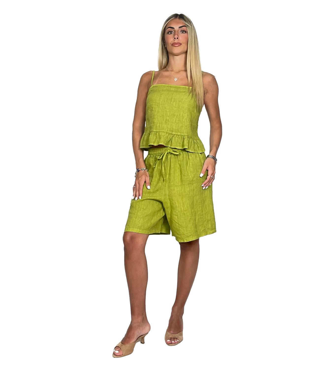 Susy Mix Bermuda Verde Oliva Donna