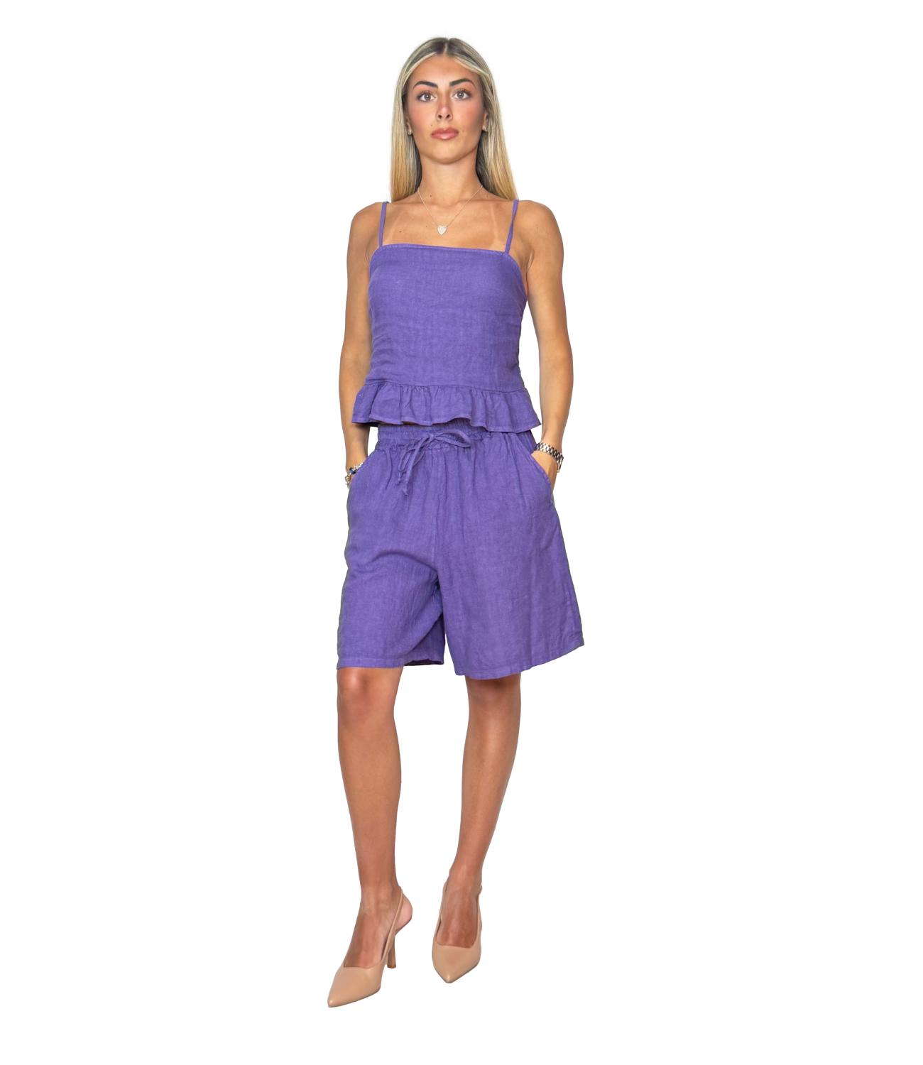 Susy Mix Bermuda Viola Donna