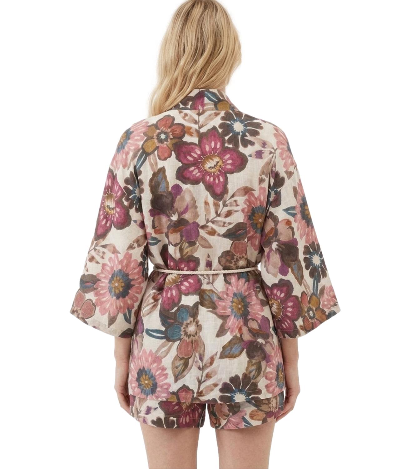 Susy Mix Kimono Latte Donna