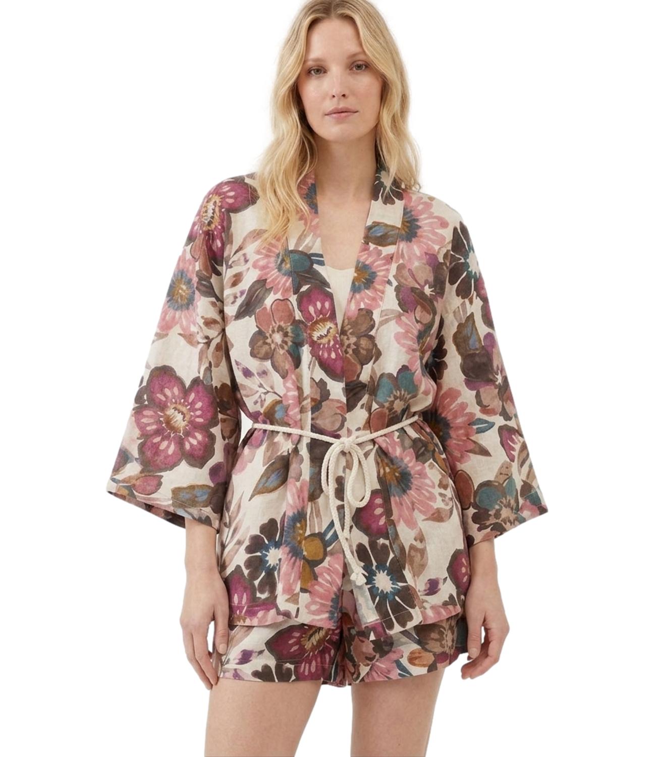 Susy Mix Kimono Latte Donna
