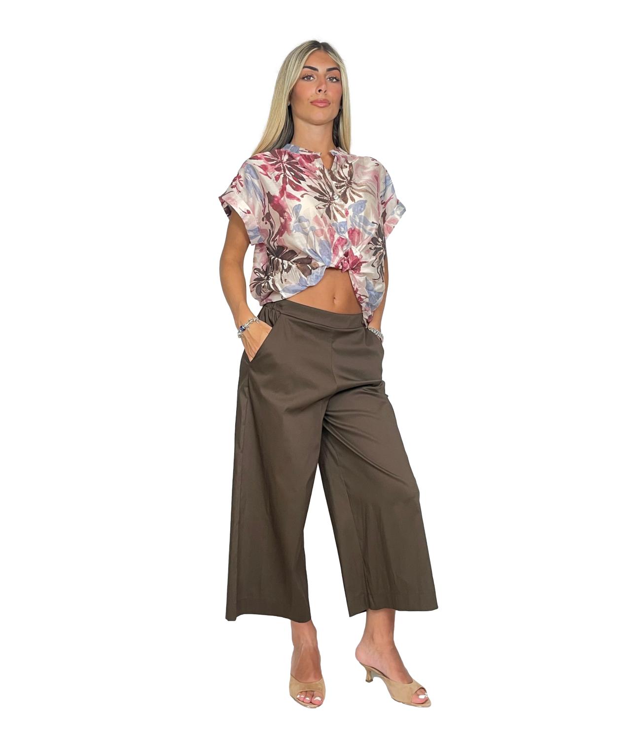 Susy Mix Camicia Fantasia Vino Donna