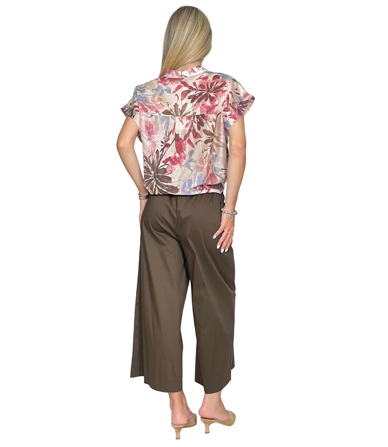 Susy Mix Camicia Fantasia Vino Donna