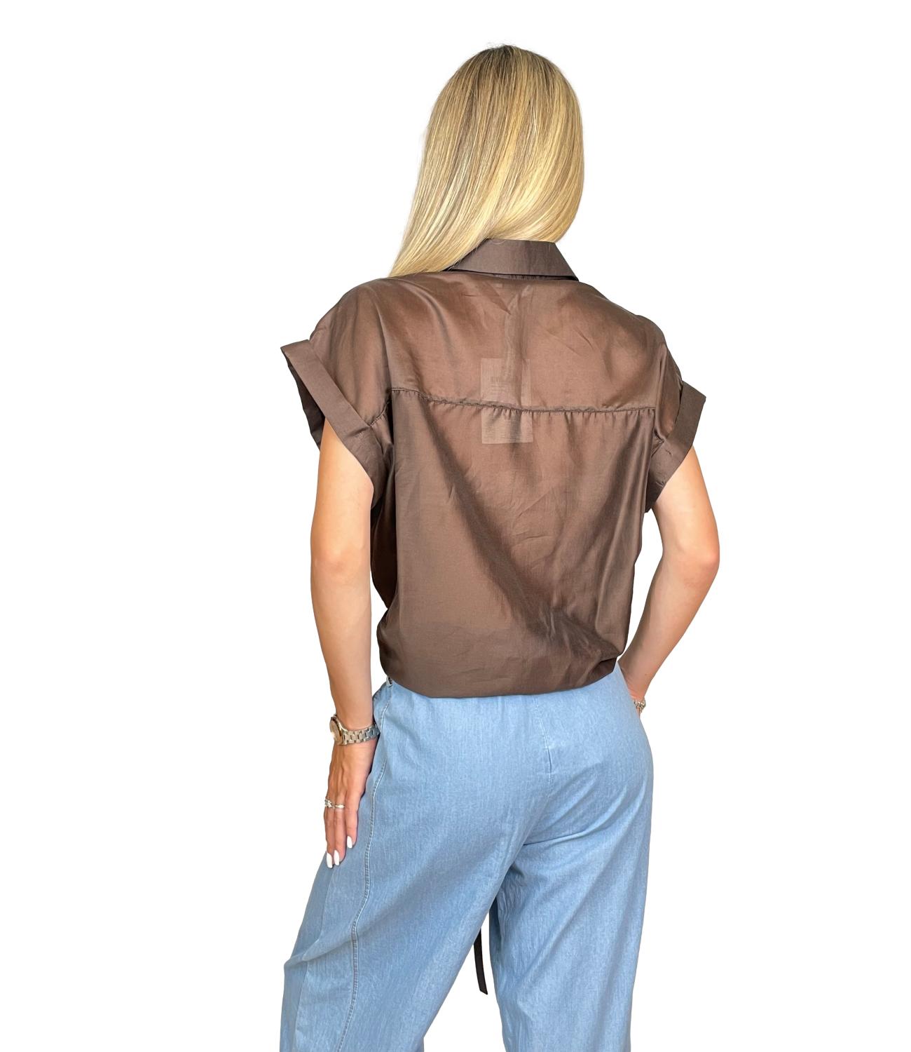 Susy Mix Camicia C/tasca Moro Donna