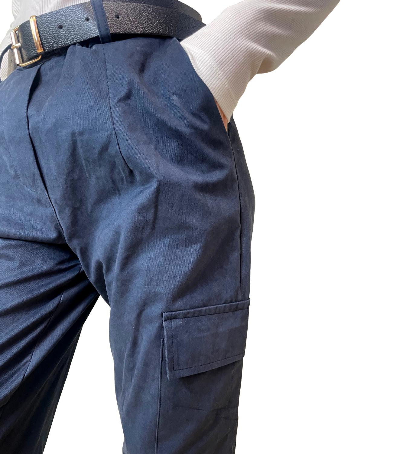 Susy Mix Pantalone C/Tasconi Blu Donna