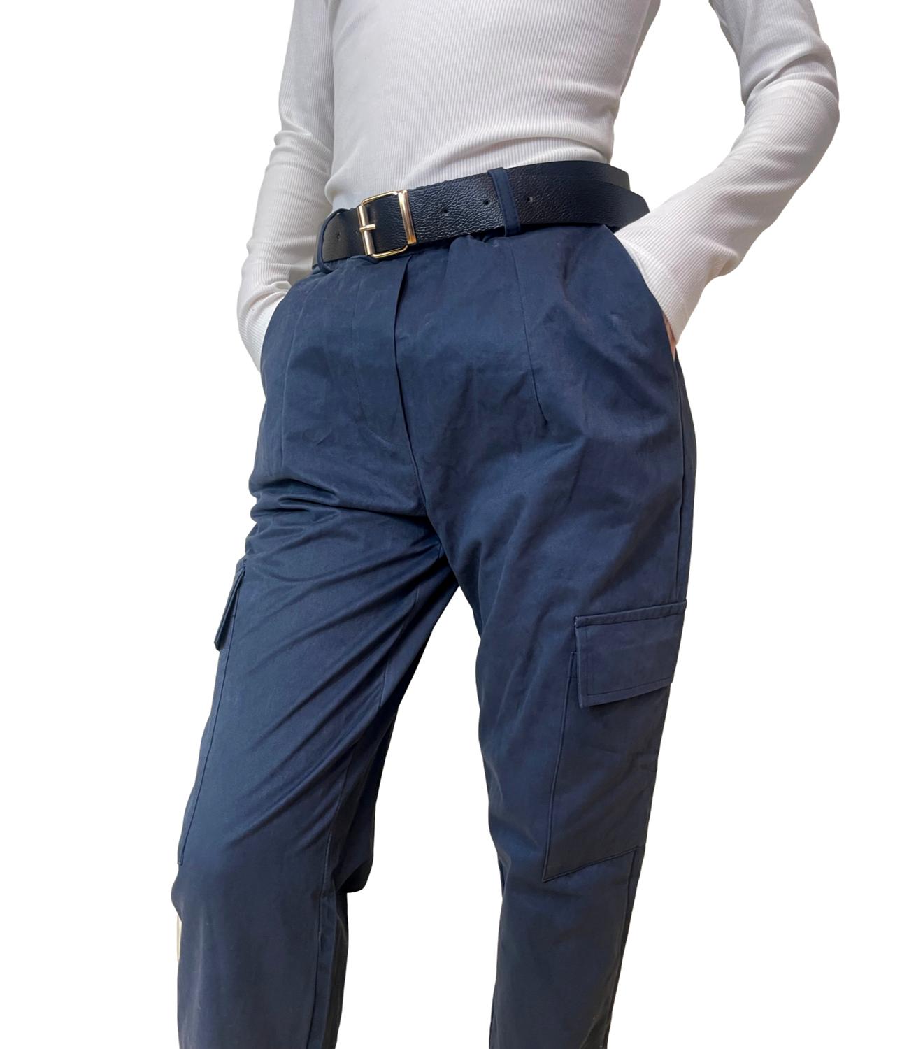 Susy Mix Pantalone C/Tasconi Blu Donna