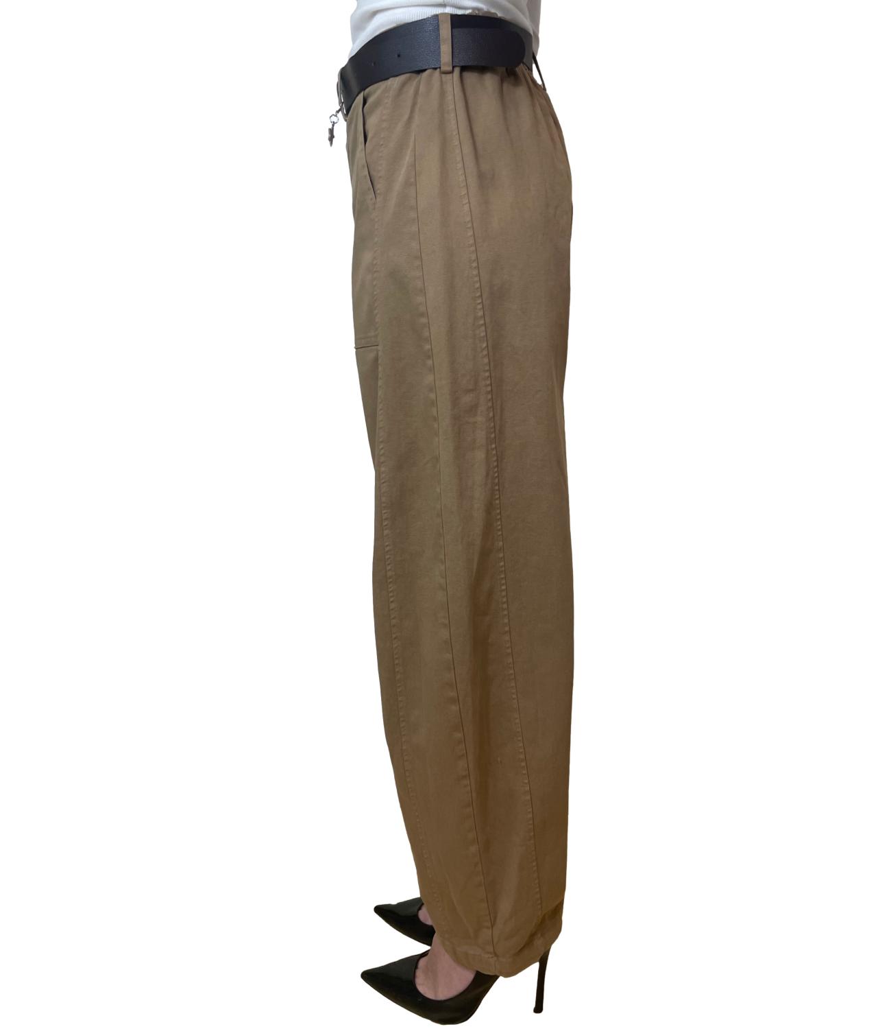 Susy Mix Pantalone Ovetto Cammello Donna