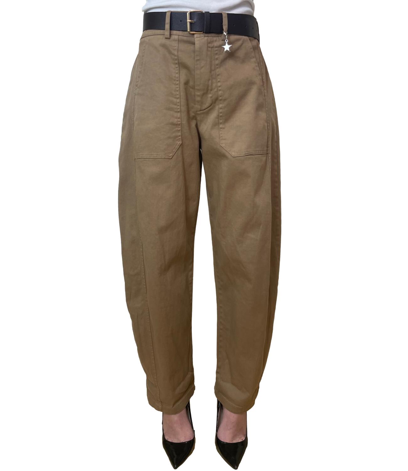 Susy Mix Pantalone Ovetto Cammello Donna
