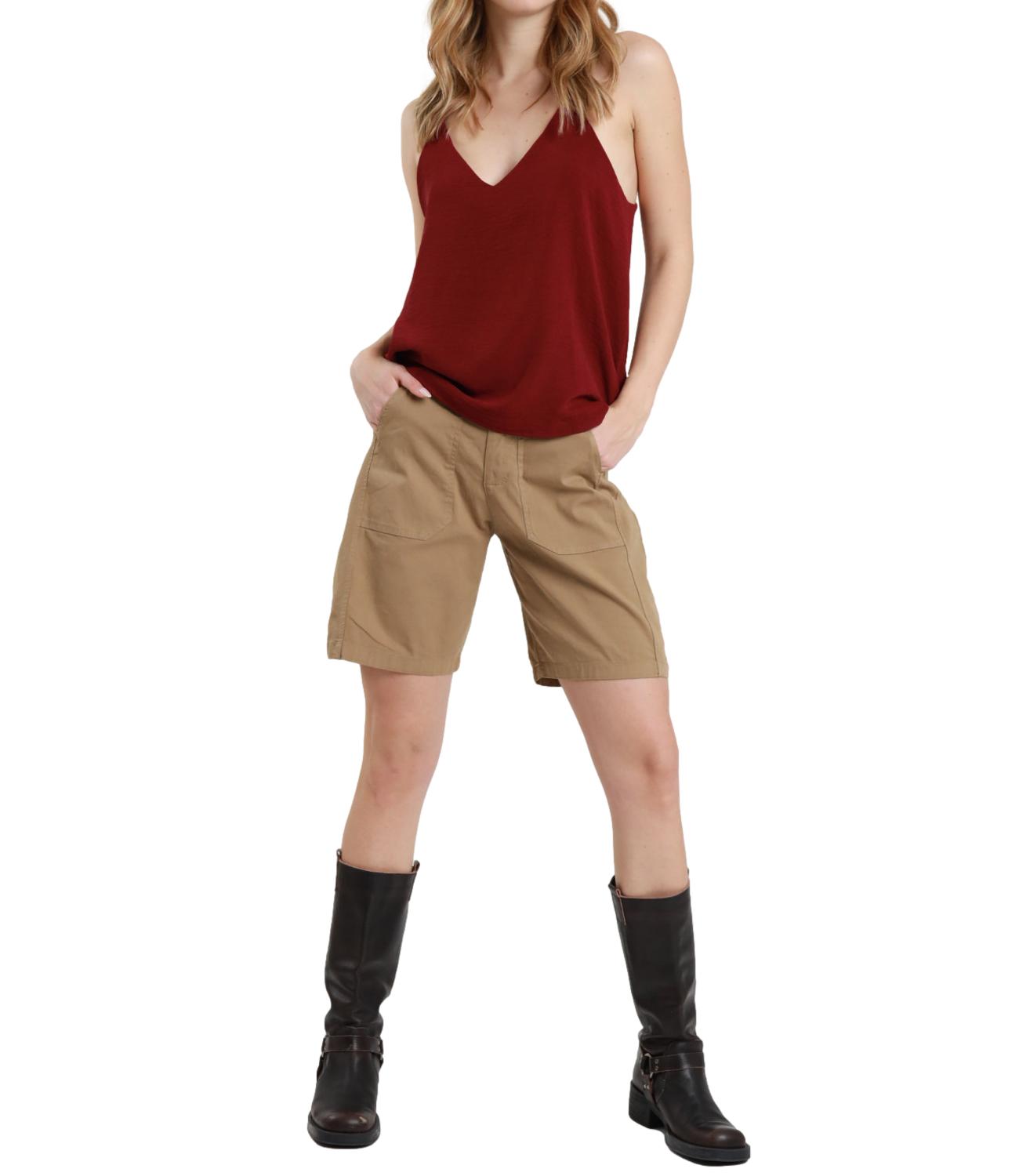 Susy Mix Short Stellina Cammello Donna