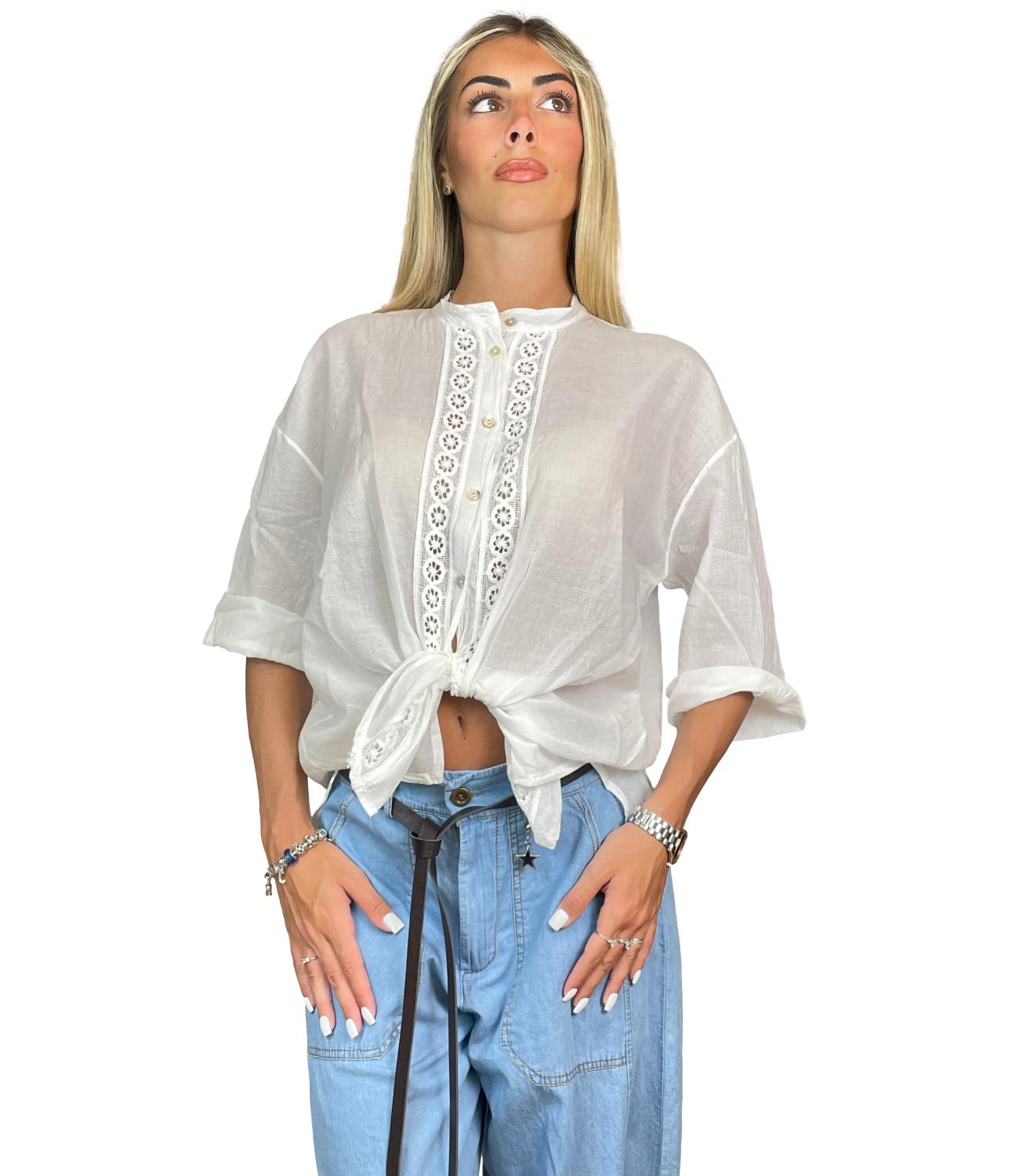 Susy Mix Camicia Latte Donna
