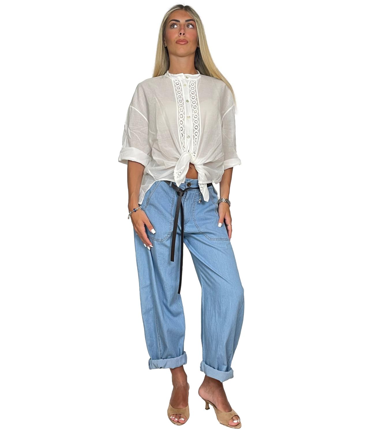 Susy Mix Camicia Latte Donna