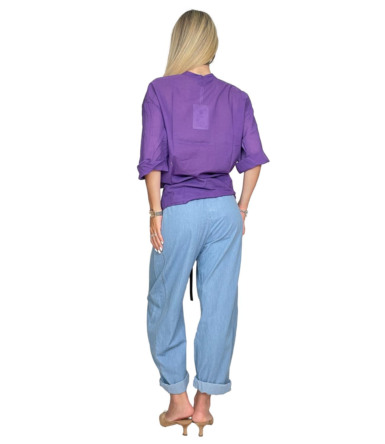 Susy Mix Camicia Viola Donna