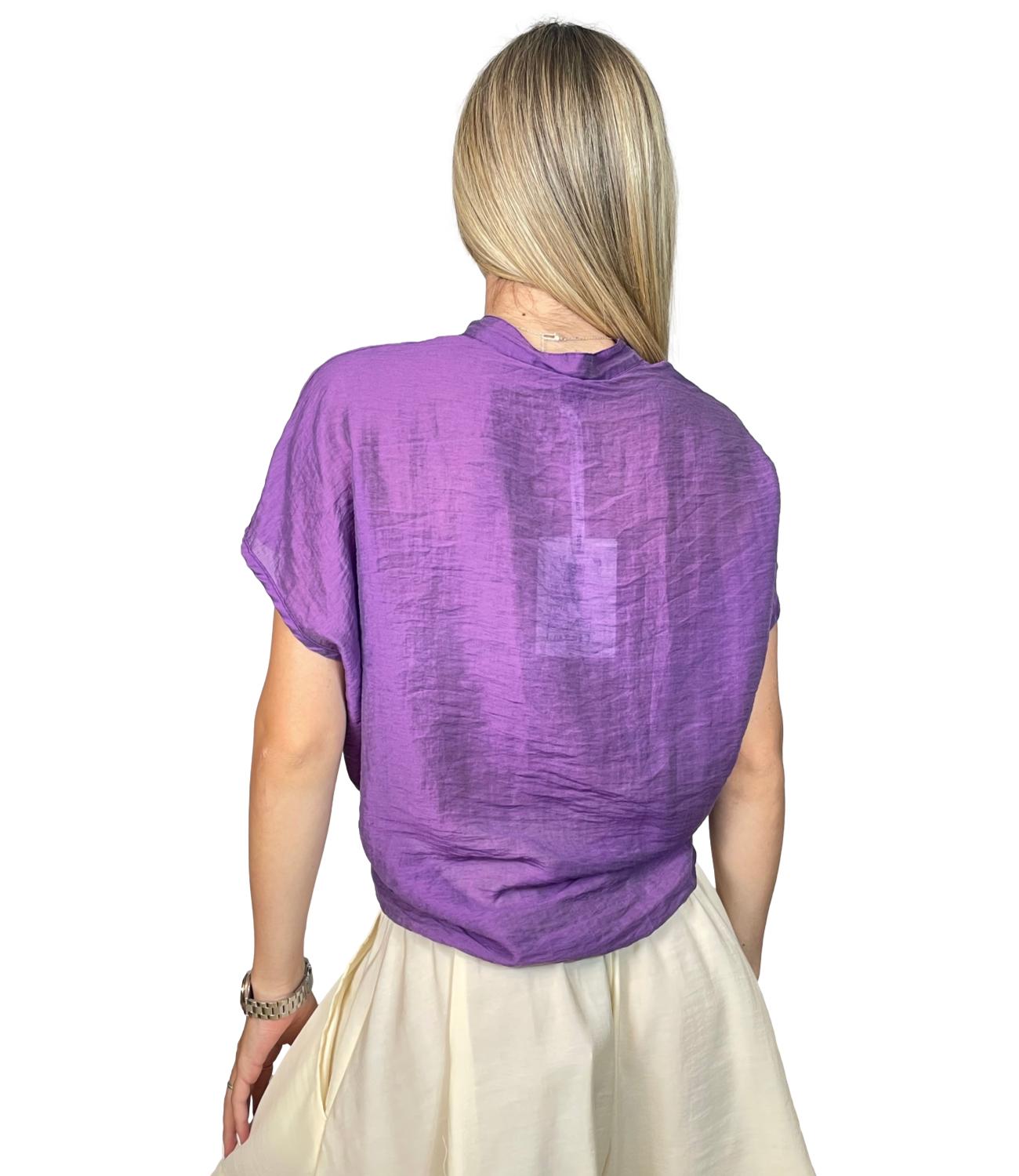 Susy Mix Camicia Viola Donna