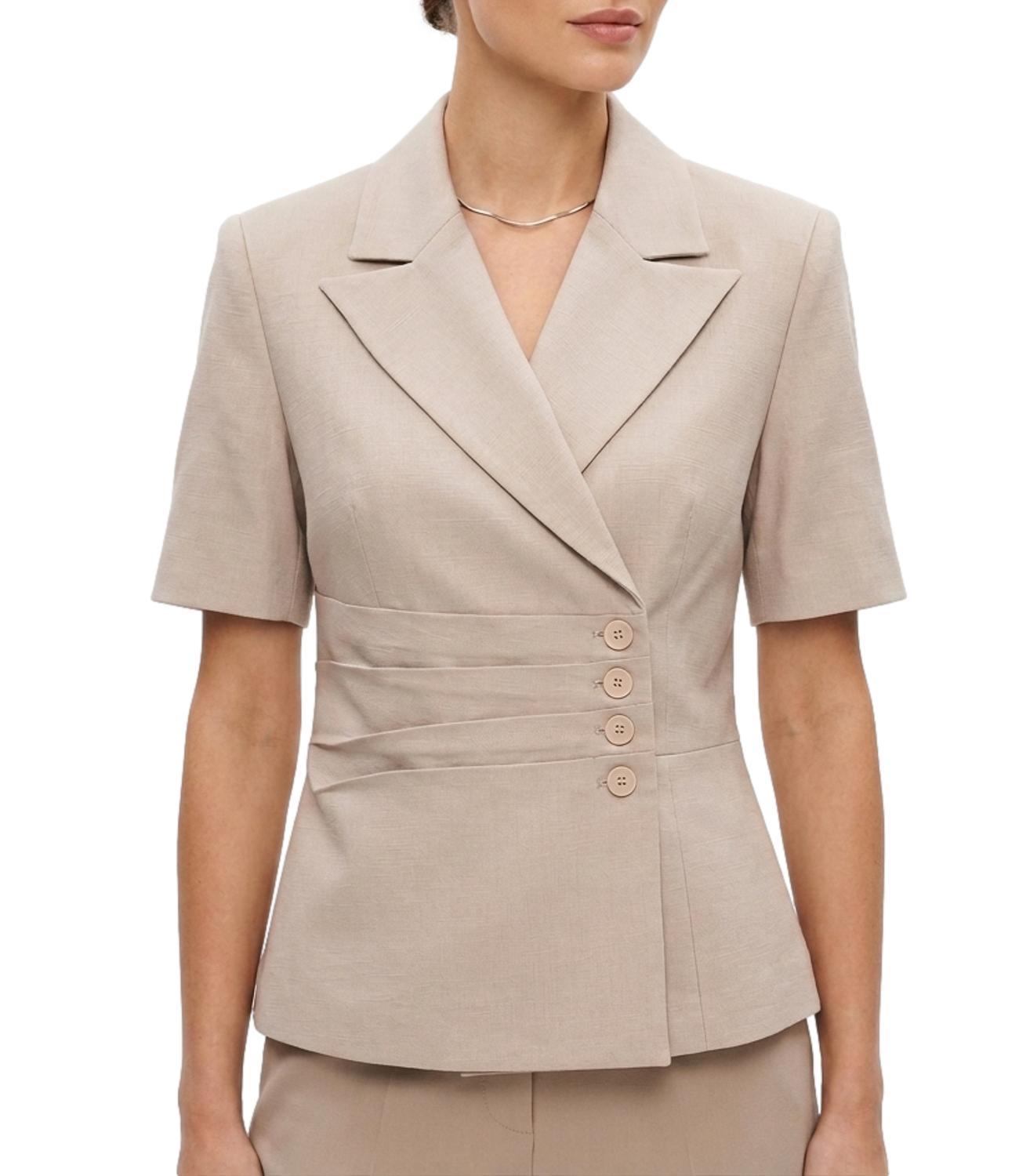 Susy Mix Giacca c/pieghe Sabbia Donna
