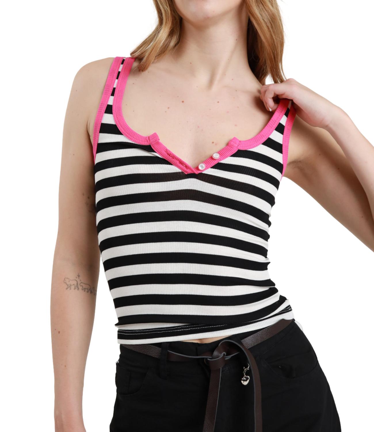 Susy Mix Canotta Nero Donna