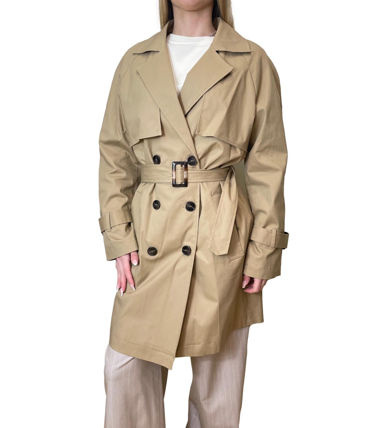 Susy Mix Trench Cammello Donna