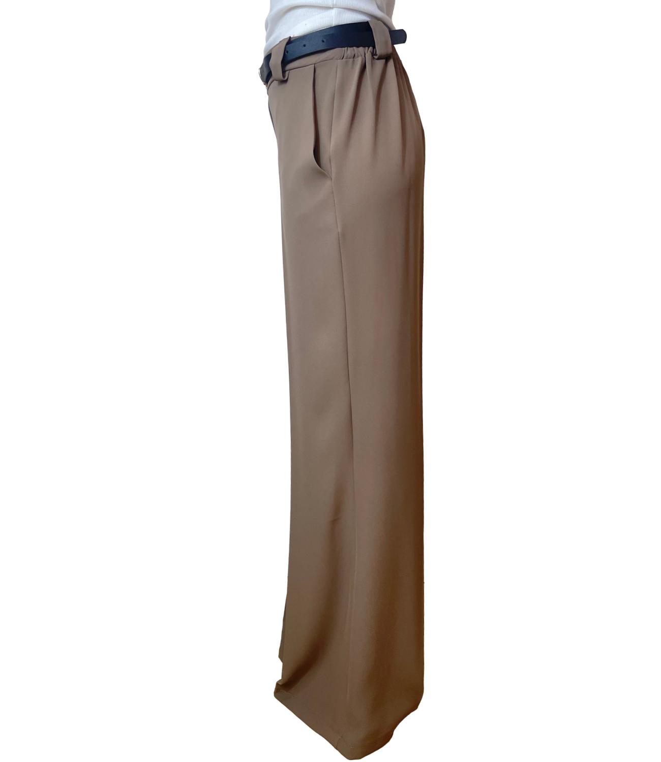 Susy Mix Pantalone Fluido Fango Donna