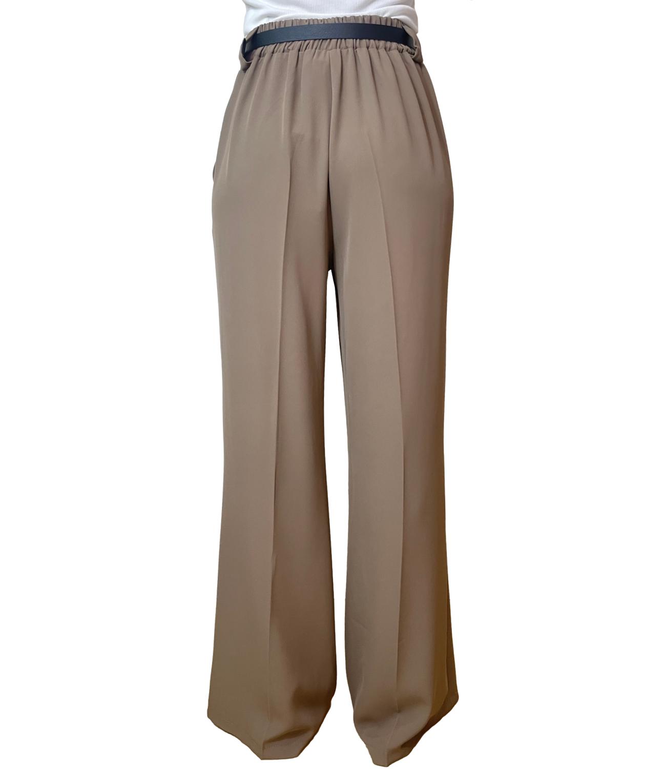 Susy Mix Pantalone Fluido Fango Donna