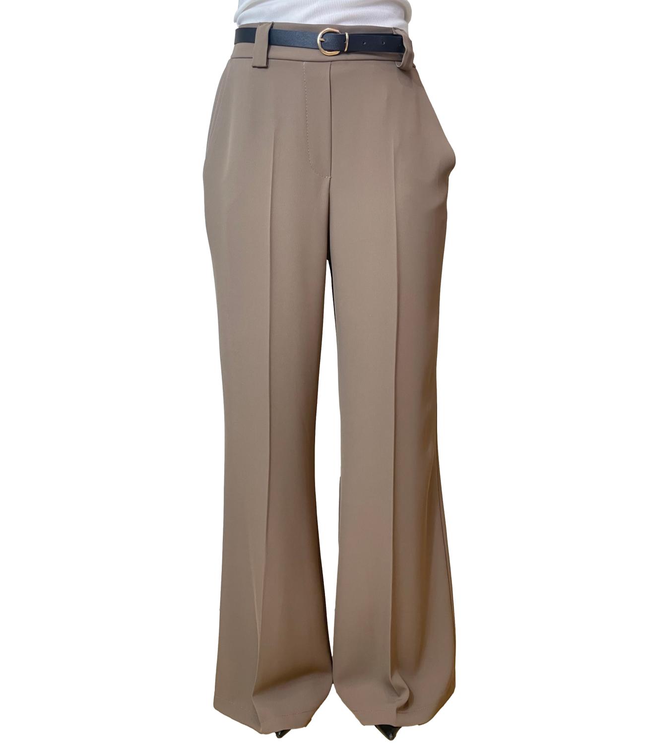 Susy Mix Pantalone Fluido Fango Donna