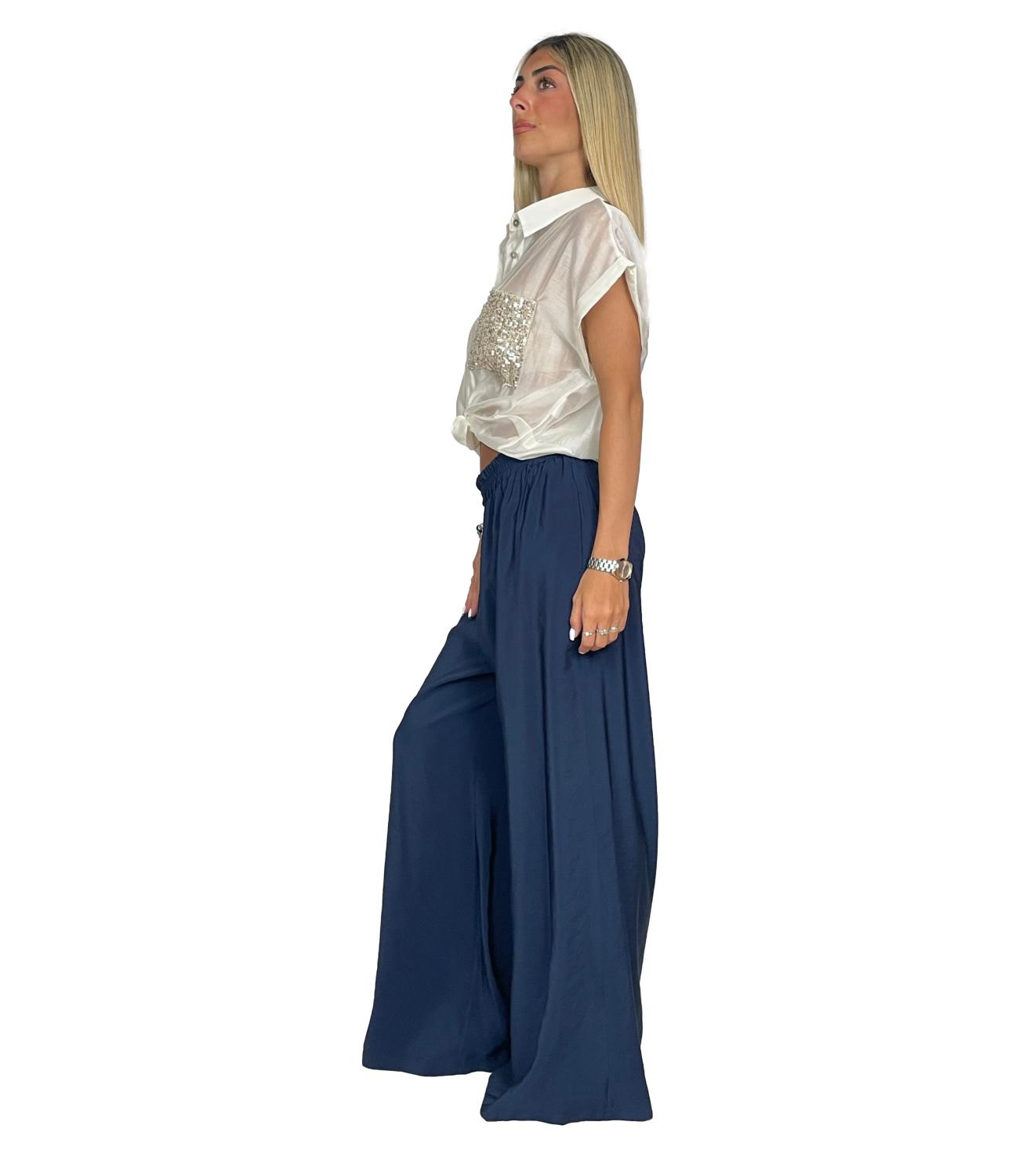 Susy Mix Pantalone Blu Donna