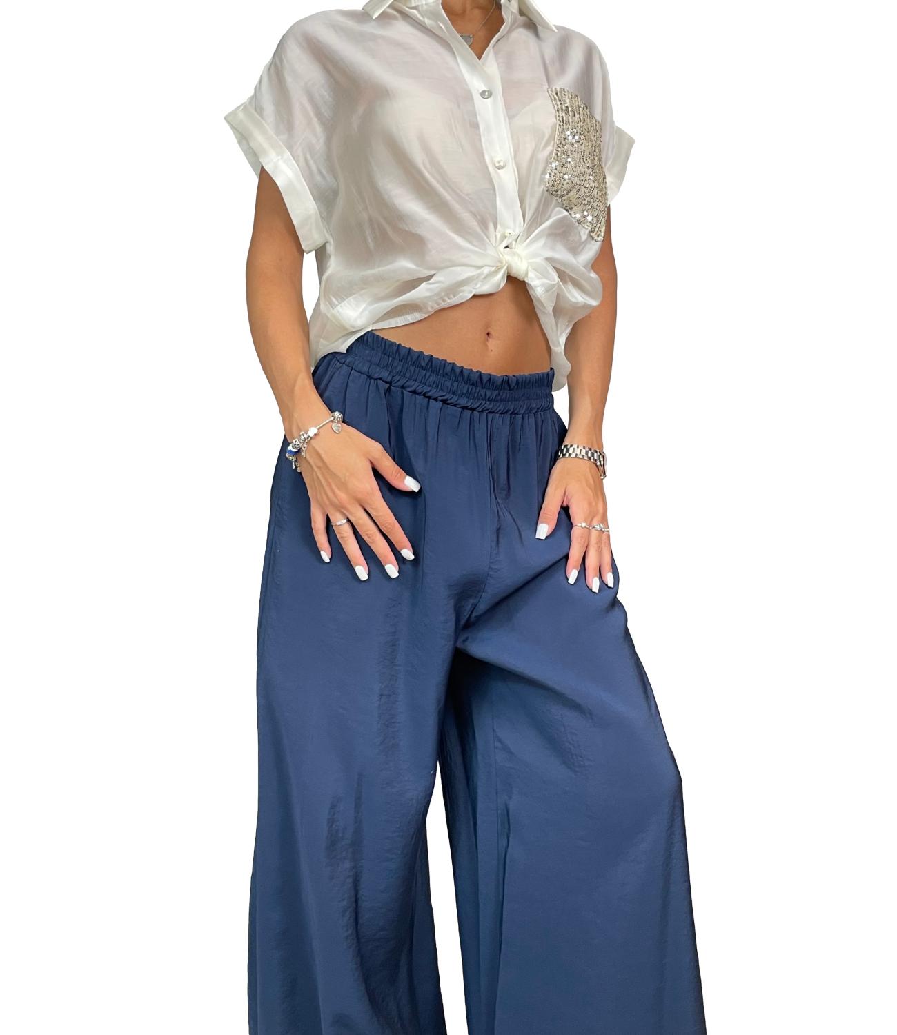 Susy Mix Pantalone Blu Donna
