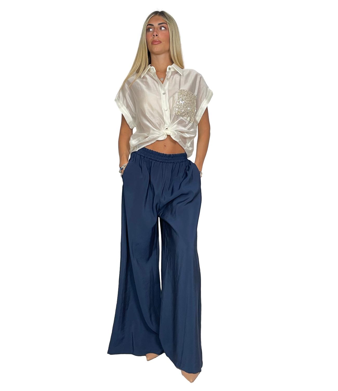 Susy Mix Pantalone Blu Donna