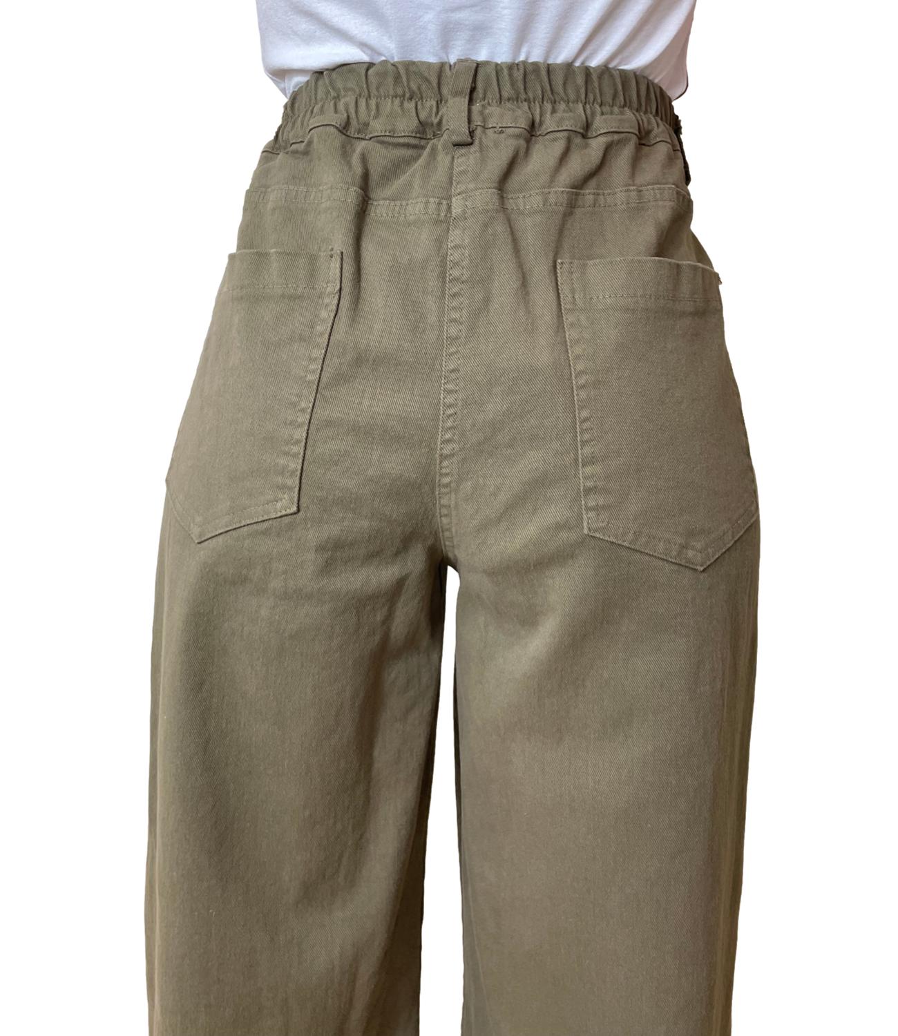 Susy Mix Pantalone Verde Militare Donna