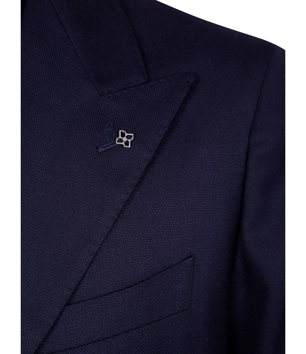 Montecarlo Giacca hopsack blu