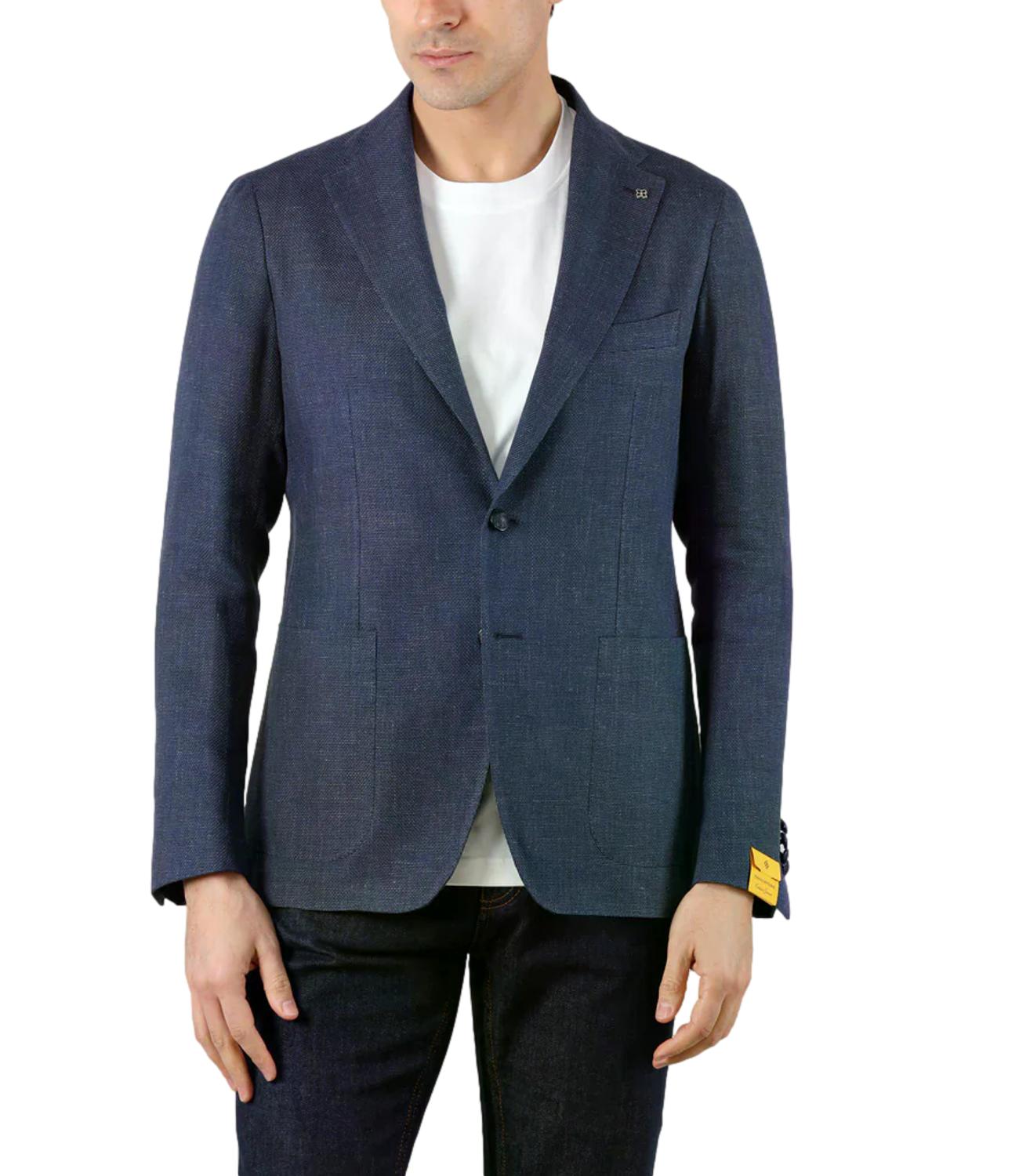 giacca blu uomo
