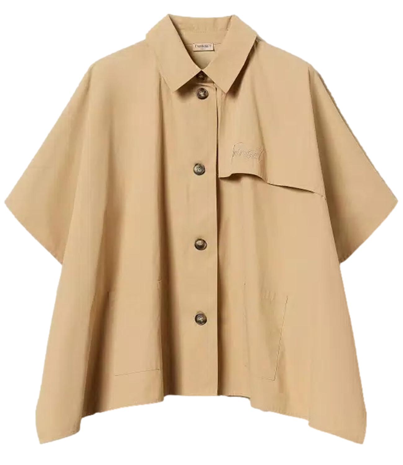 Twinset Poncho Trench Sabbia Donna