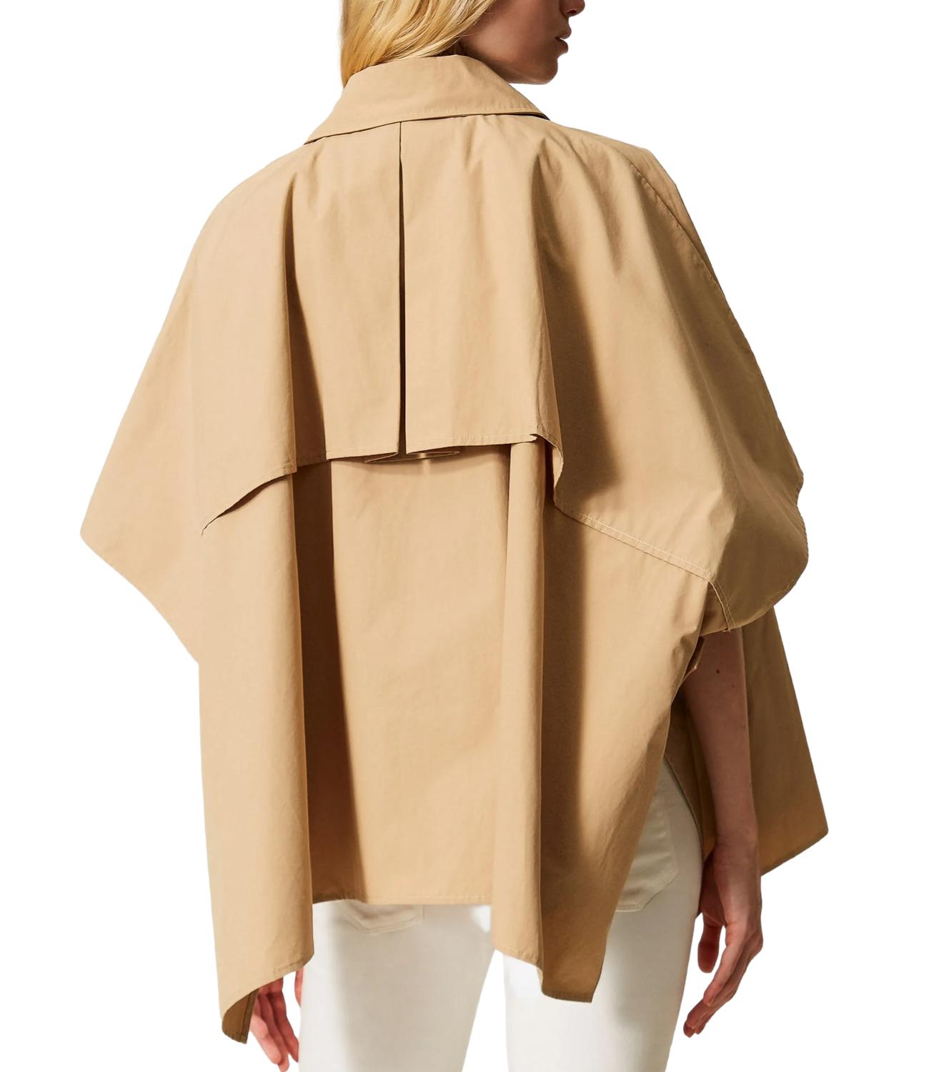 Twinset Poncho Trench Sabbia Donna