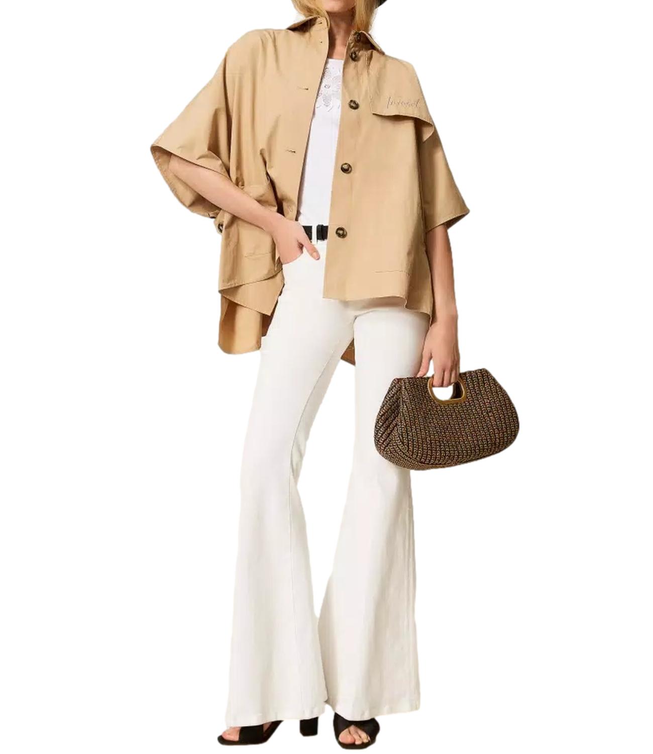 Twinset Poncho Trench Sabbia Donna