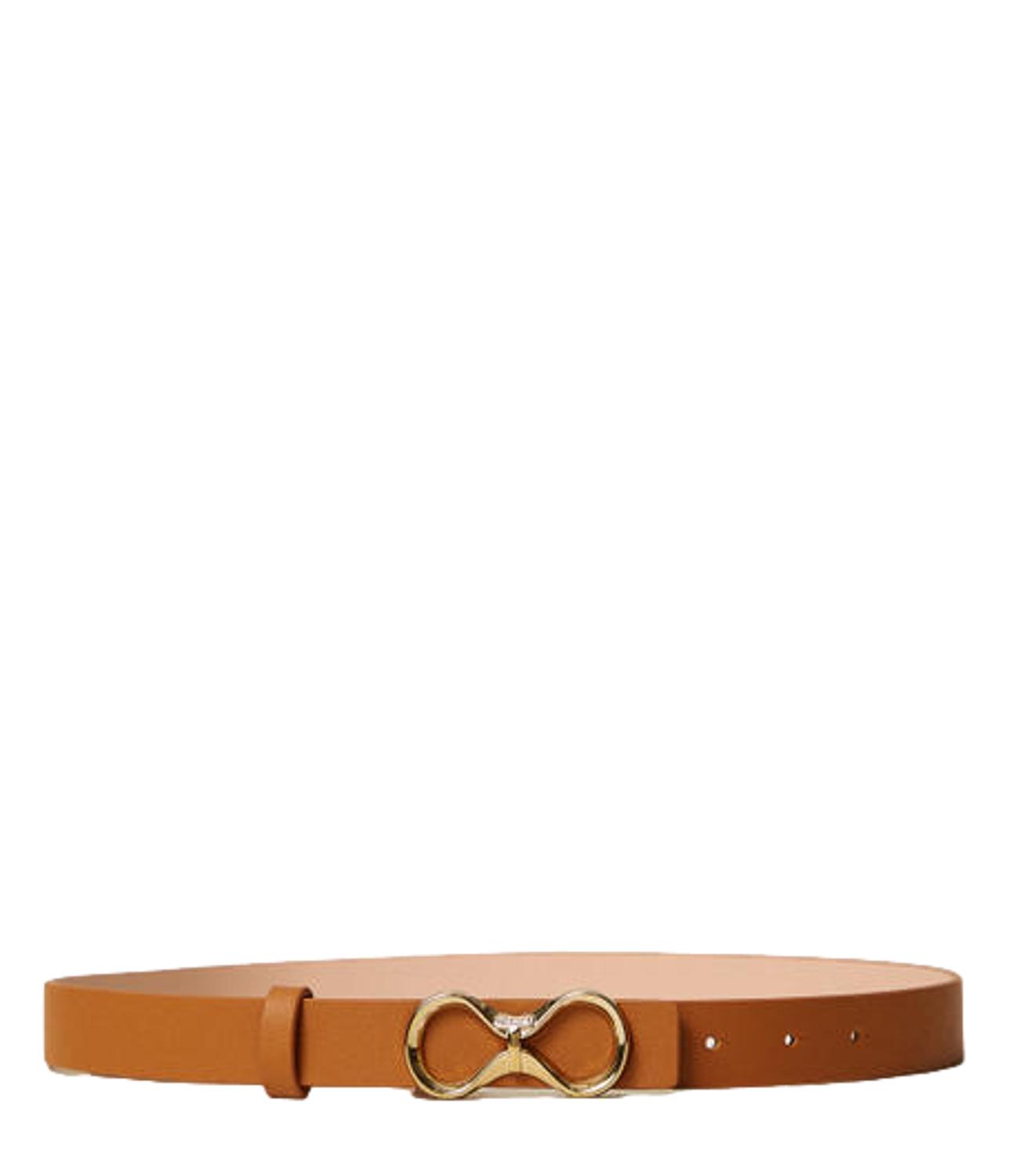 Twinset Cintura Bicolor Marrone "Bubinga Wood" / Rosa "Candy Peach" donna