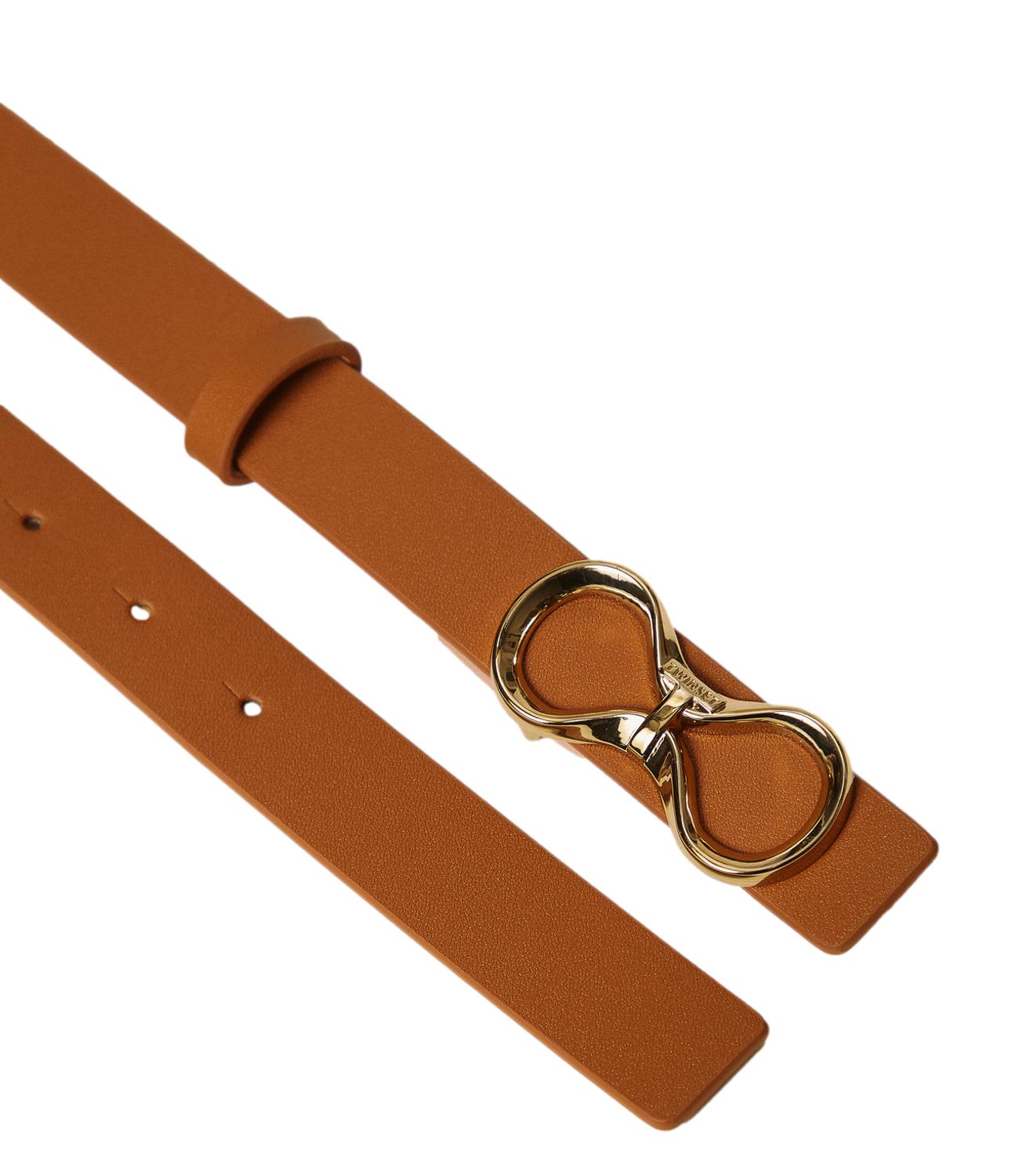 Twinset Cintura Bicolor Marrone "Bubinga Wood" / Rosa "Candy Peach" donna