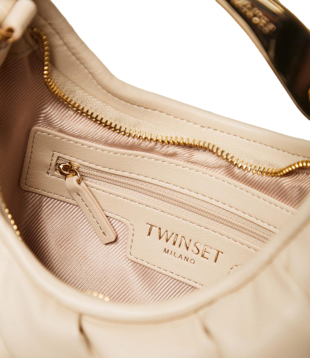 Twinset Borsa Croissant Beige Donna