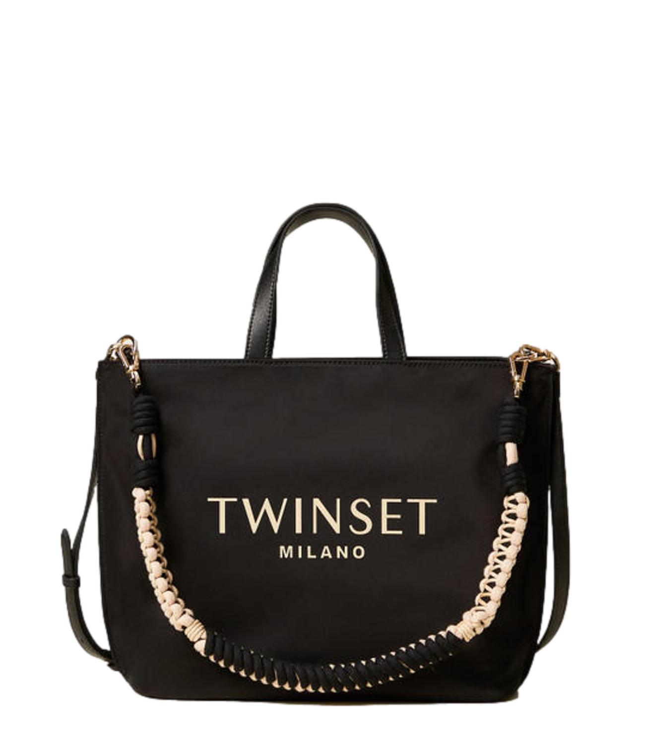 Twinset Borsa Tote Nero Donna