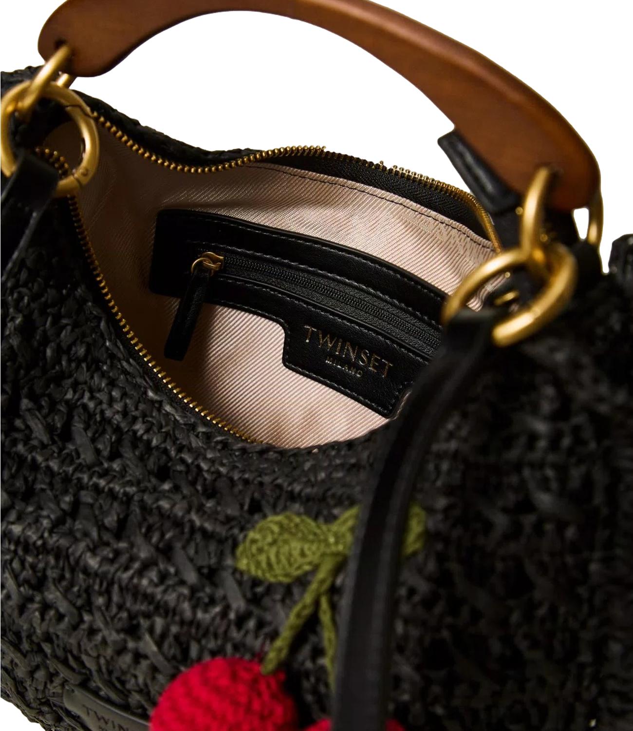 Twinset Borsa Croissant Nero Donna