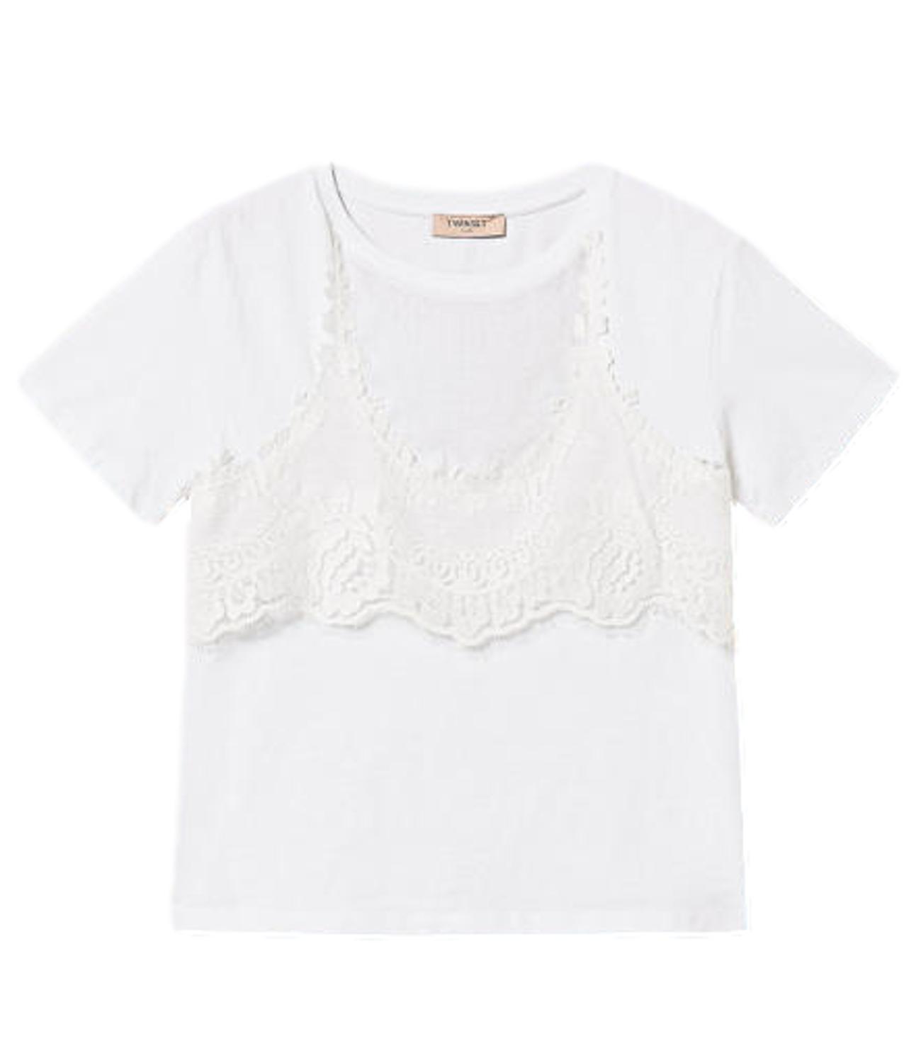 Twinset T-shirt Bianco Ottico Donna