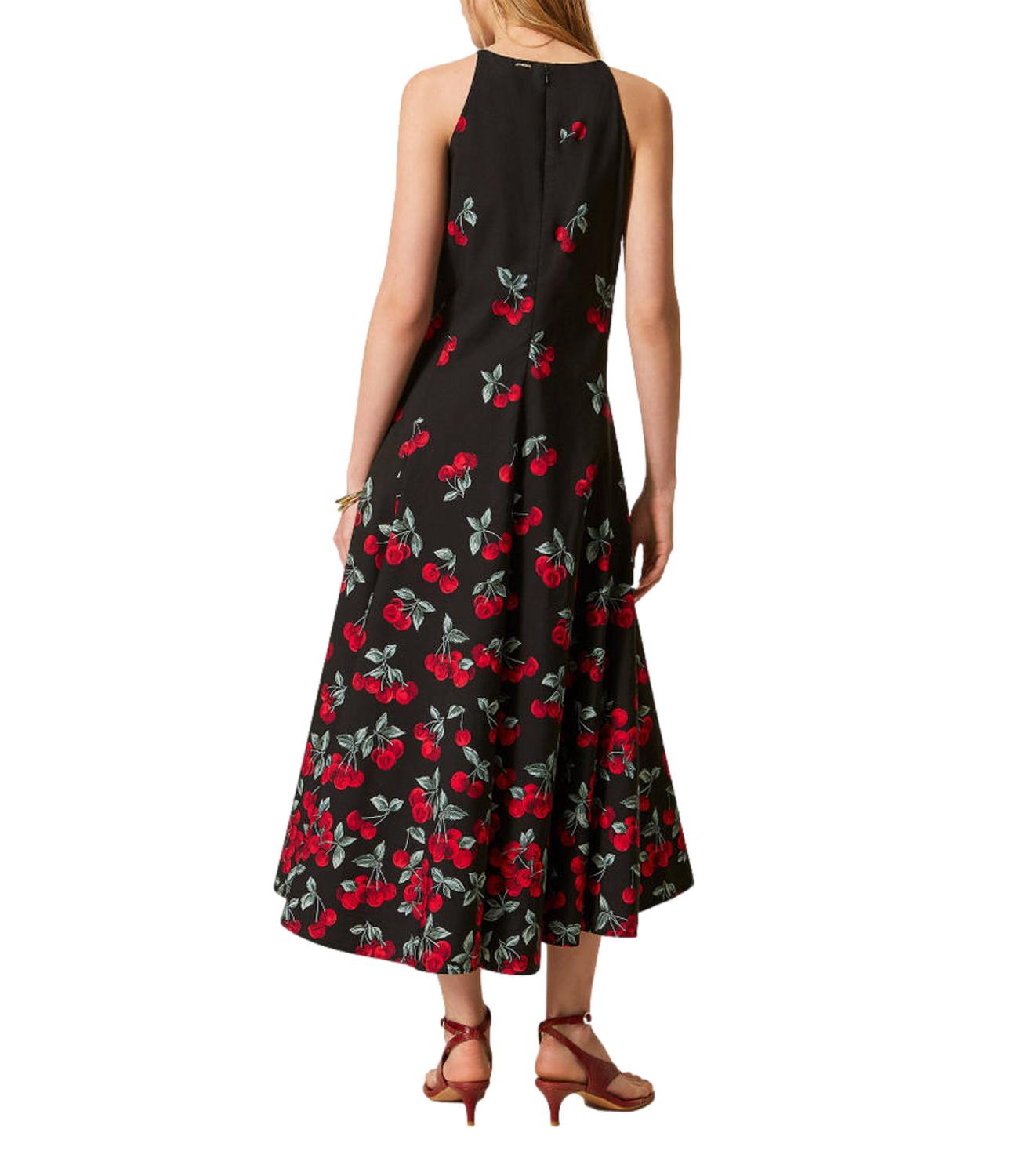 Twinset Abito Cherries Multicolor Donna