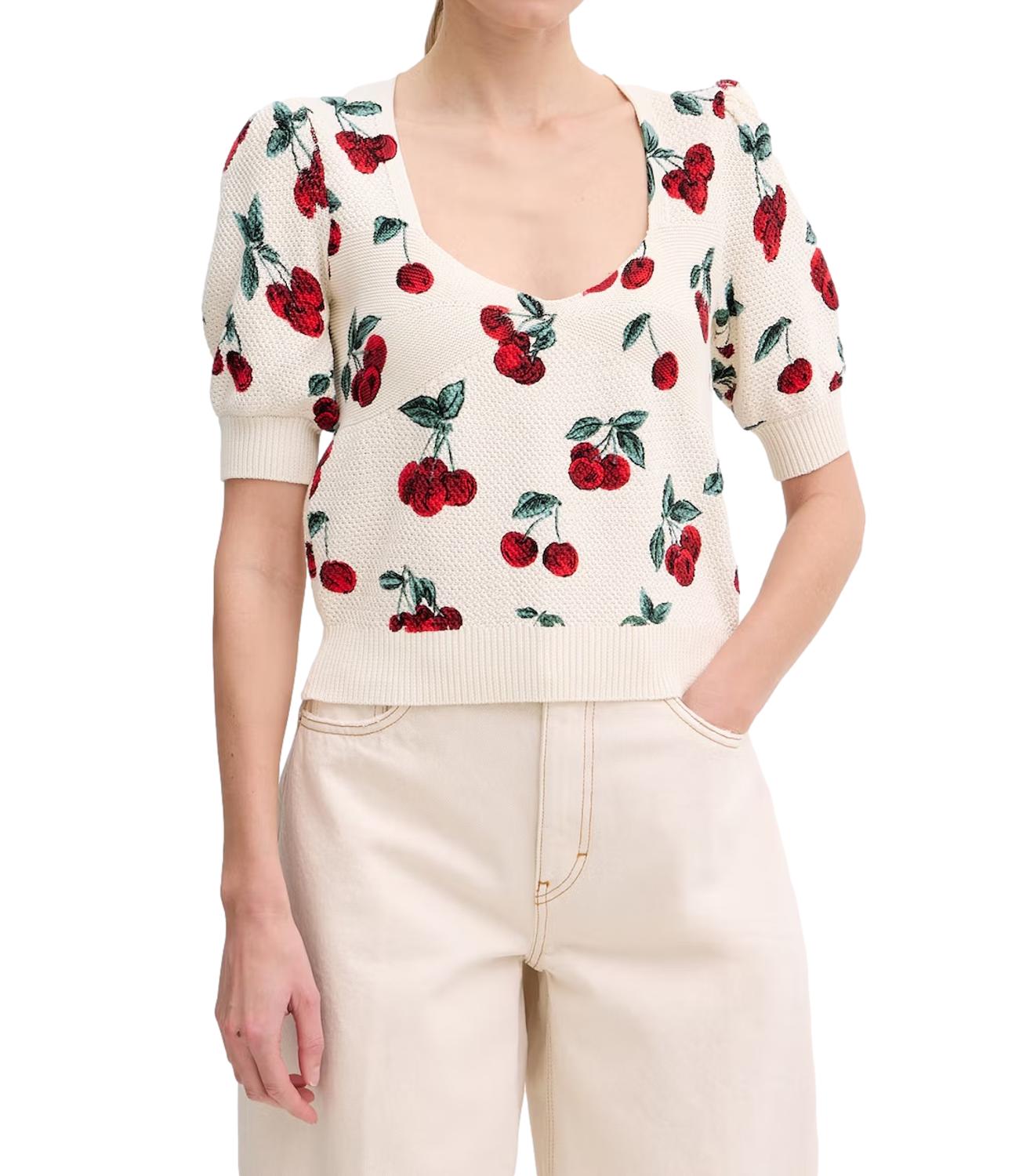 Twinset Maglia Cherries Multicolor Donna