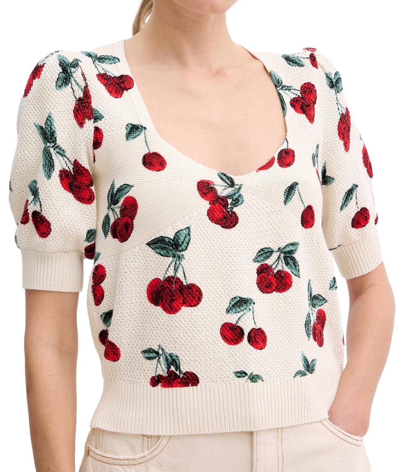 Twinset Maglia Cherries Multicolor Donna