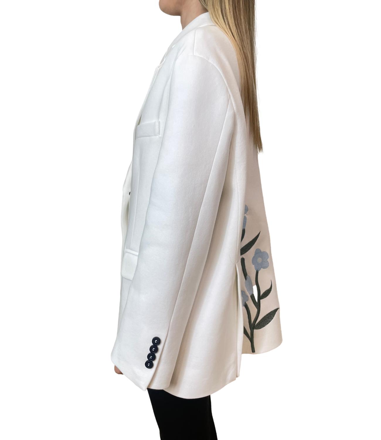 Vicolo Giacca Ricamata Bianca Donna