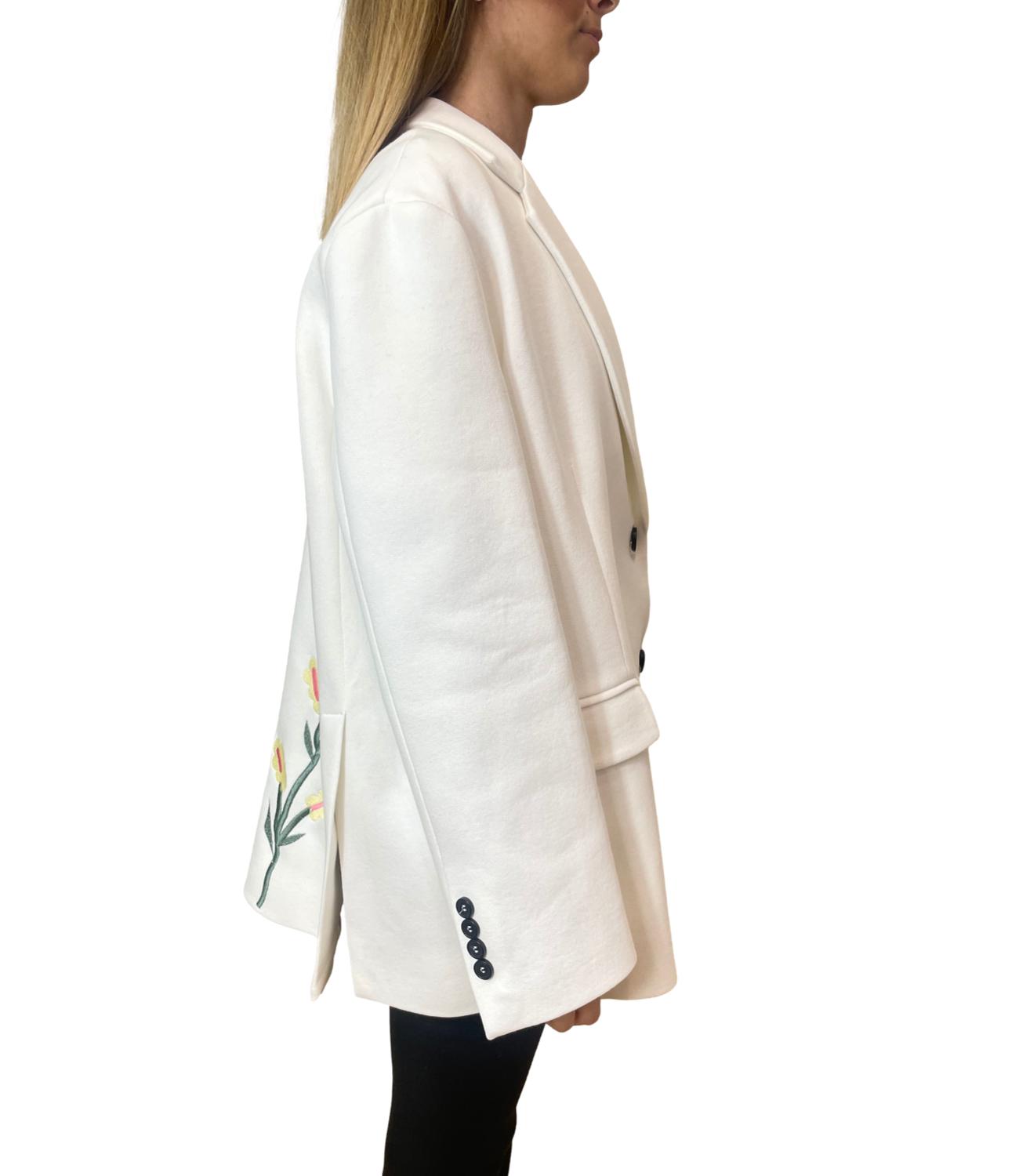 Vicolo Giacca Ricamata Bianca Donna