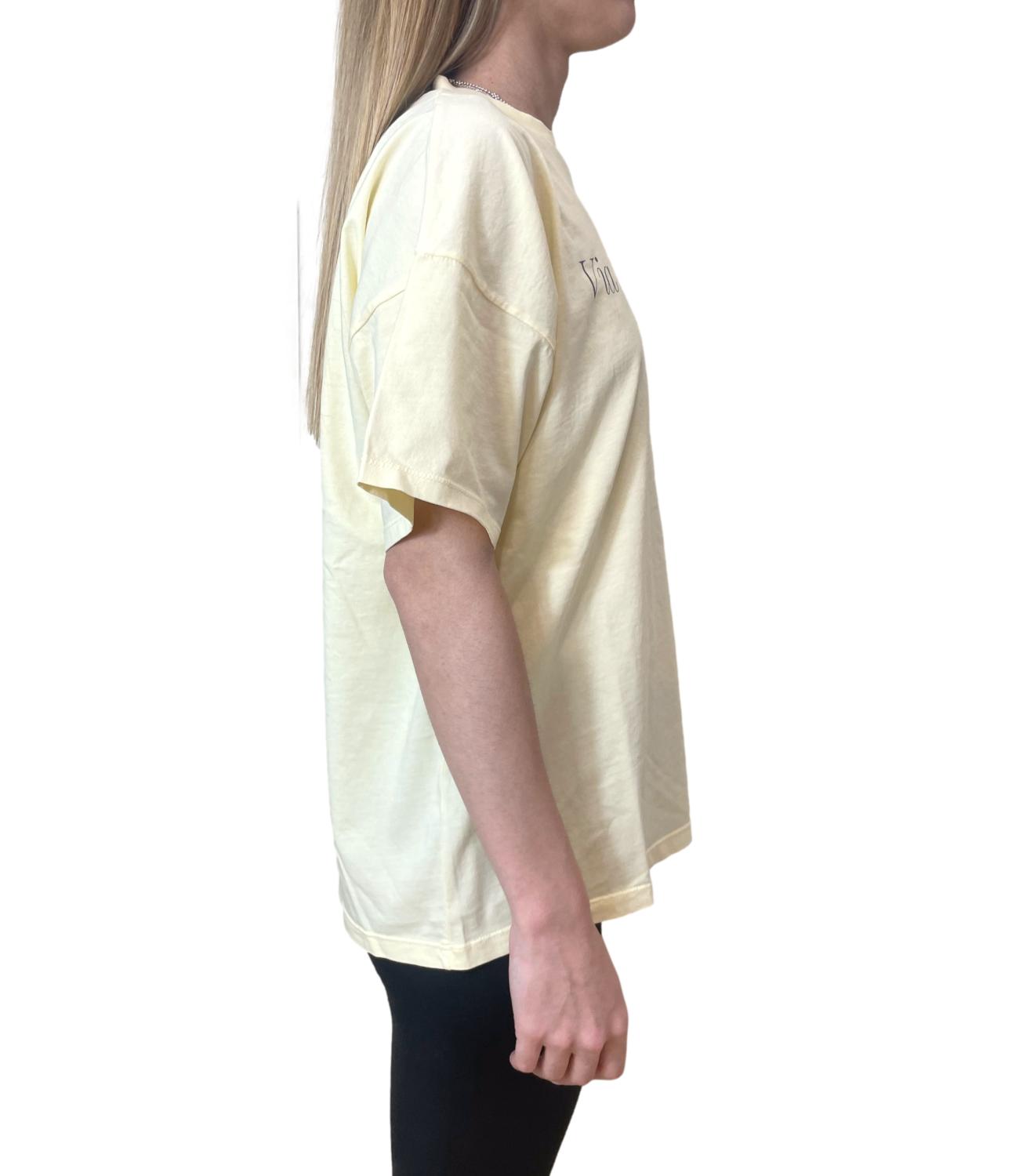 Vicolo T-shirt Stampa Giallo Donna