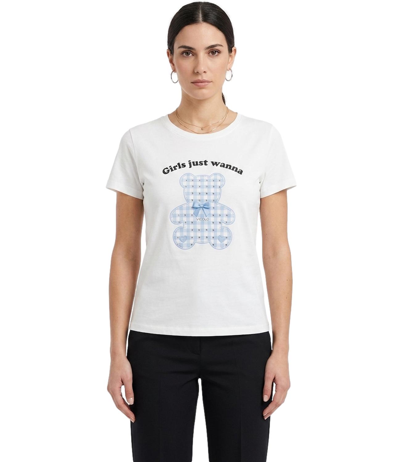 Vicolo T-shirt Teddy Naturale Donna