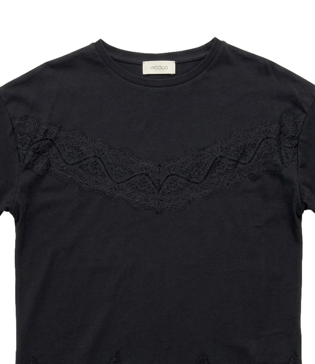 Vicolo T-shirt Nera Donna