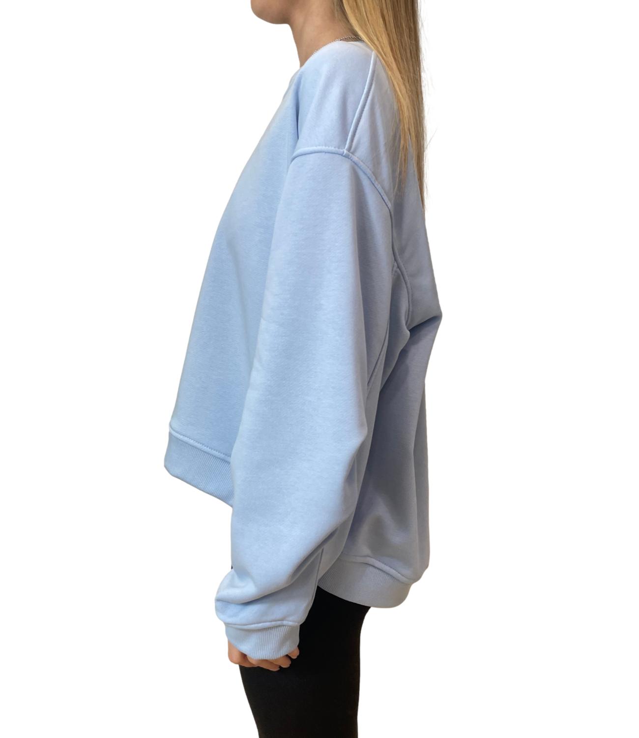 Vicolo Felpa Celeste Donna