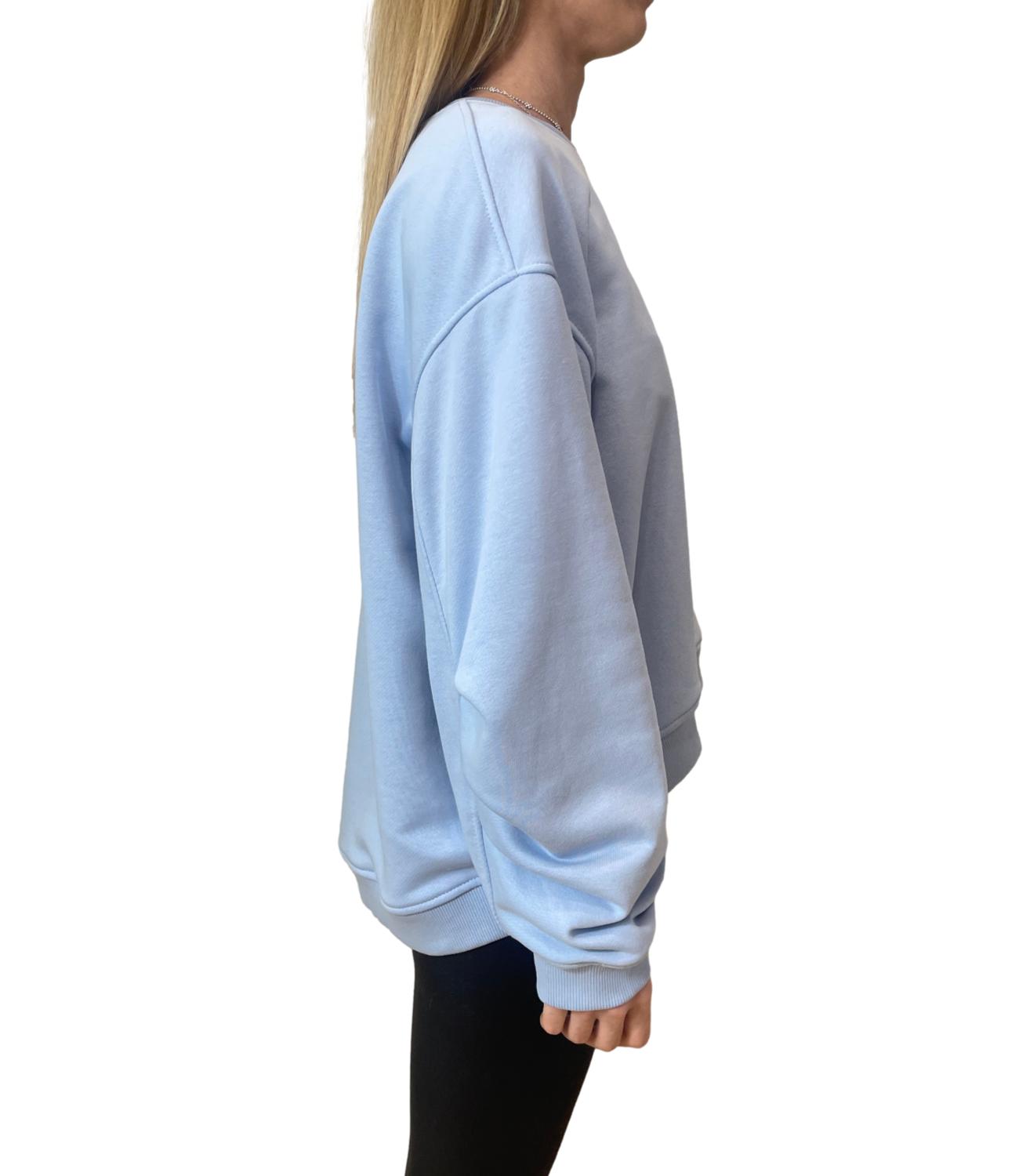 Vicolo Felpa Celeste Donna