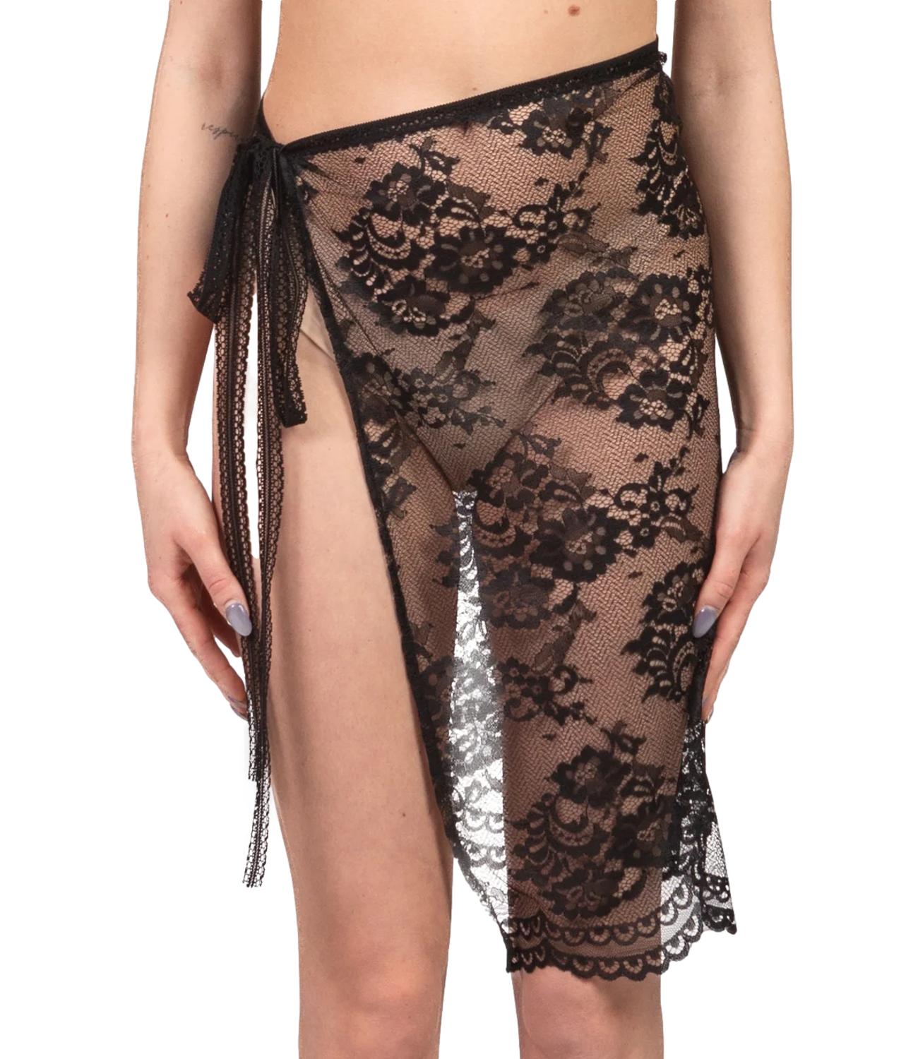 Vicolo Gonna Pareo Nero Donna